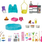 Coffret de jeu Barbie Dream Camper avec tente de toit et chaise balançoire