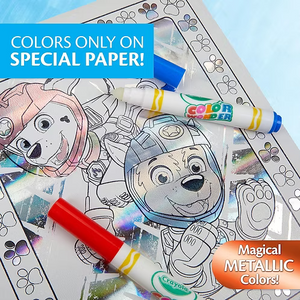 Coffret de coloriage métallique sans dégâts Crayola Pat' Patrouille Colour Wonder