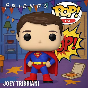 Funko Pop! Joey Tribbiani (Superman Costume) #80186 | Friends TV Vinyl Collectible Figure
