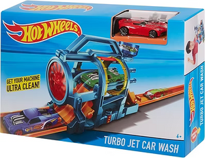 Circuit de construction de lave-autos Hot Wheels City Turbo Jet