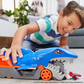 Coffret de jeu Hot Wheels Shark Chomp Transporter avec 1 voiture miniature