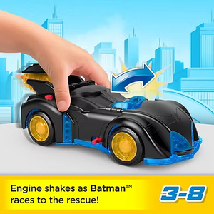 Fisher-Price Imaginext Batman Shake‑Spin Batmobile Playset with Poseable Figure