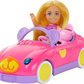 Barbie Chelsea Bear-Themed Convertible Car Set with Blonde Doll