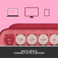 Clavier mécanique sans fil Logitech POP avec touches Emoji – Rose