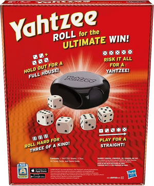 Jeu de société Yahtzee de Hasbro (bloc de score)