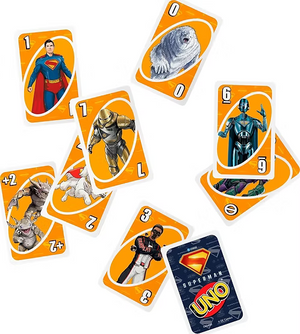 UNO Superman, le jeu de cartes amusant pour toute la famille sur le thème des super-héros