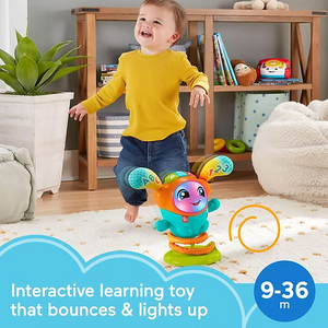Fisher-Price DJ Bouncin' Beats, jouet électronique d'éveil pour bébés et jeunes enfants