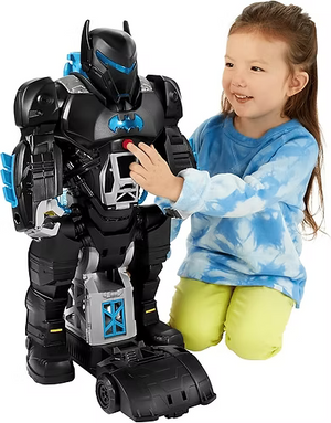 Imaginext DC Super Friends Bat-Tech Batbot | Transforming Batman Playset | Lights & Sounds | 11 Pieces