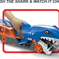 Coffret de jeu Hot Wheels Shark Chomp Transporter avec 1 voiture miniature
