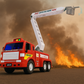 Big Daddy Fire Engine Toy Truck with Extendable and Active Water Hose image 0