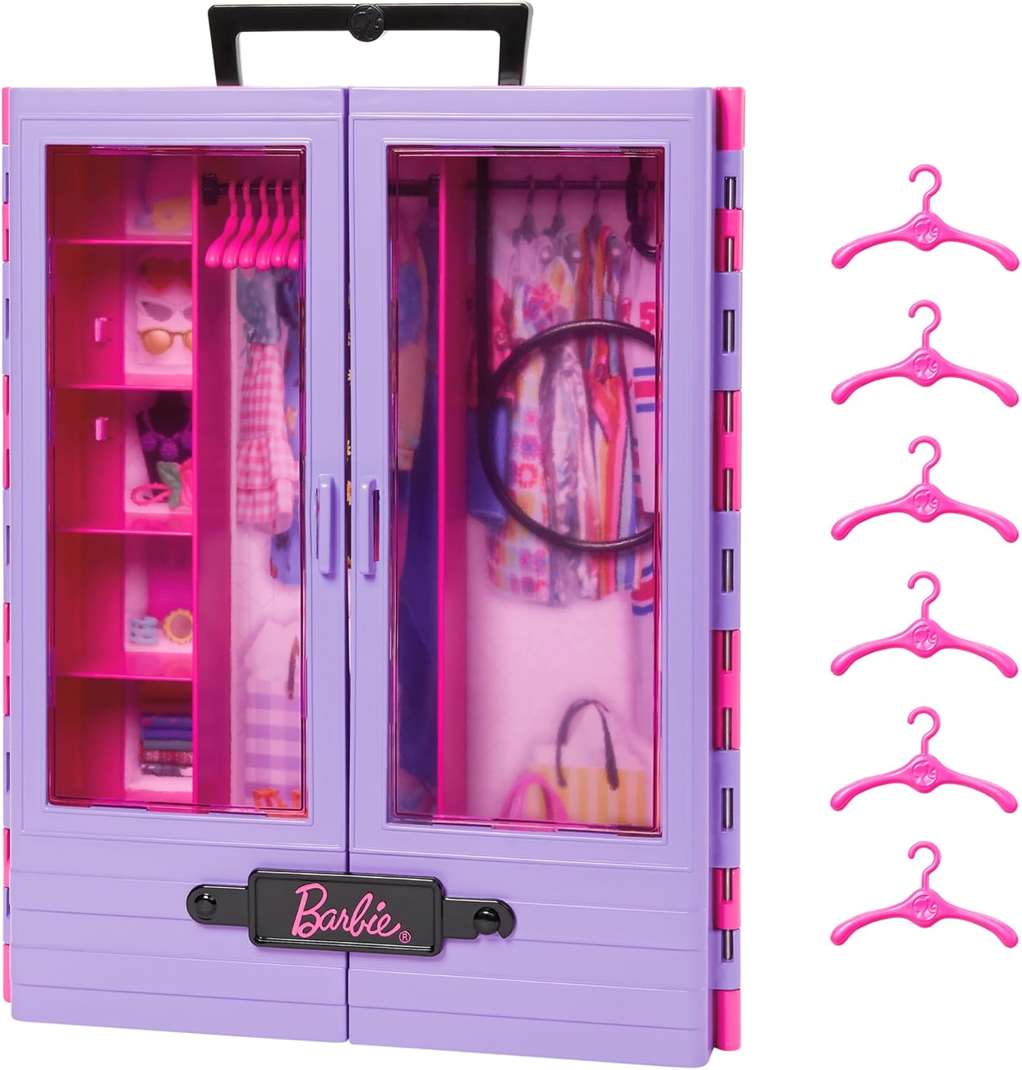 Barbie Fashionistas Ultimate Closet with Translucent Doors and Rack image 3