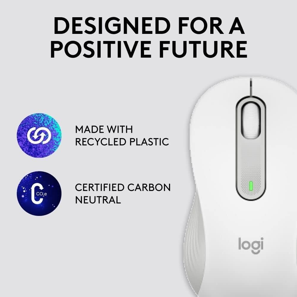 Logitech Signature M650 L LEFT Full Size Wireless Mouse Off-white image 6
