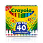 Marqueurs lavables Crayola Ultra Clean, paquet de 40
