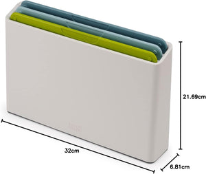 Ensemble de 3 planches à découper Joseph Joseph Duo à code couleur avec étui de rangement