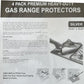 4-Pack Gas Hob Protectors, Non-Stick Stove Covers