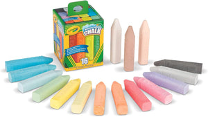 Craie lavable anti-roulement Crayola, boîte de 16 pièces
