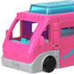 Mini coffret de jeu Barbie Land à collectionner avec une poupée de 3,8 cm et un camping-car de rêve