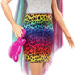 Poupée Barbie Léopard Cheveux Arc-en-ciel avec fonction de changement de couleur