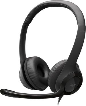 Casque Logitech H390 USB avec microphone antibruit, lot de 16