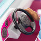 Barbie Toy Car, Purple Off-Road Vehicle with 2 Pink Seats and Treaded, Rolling