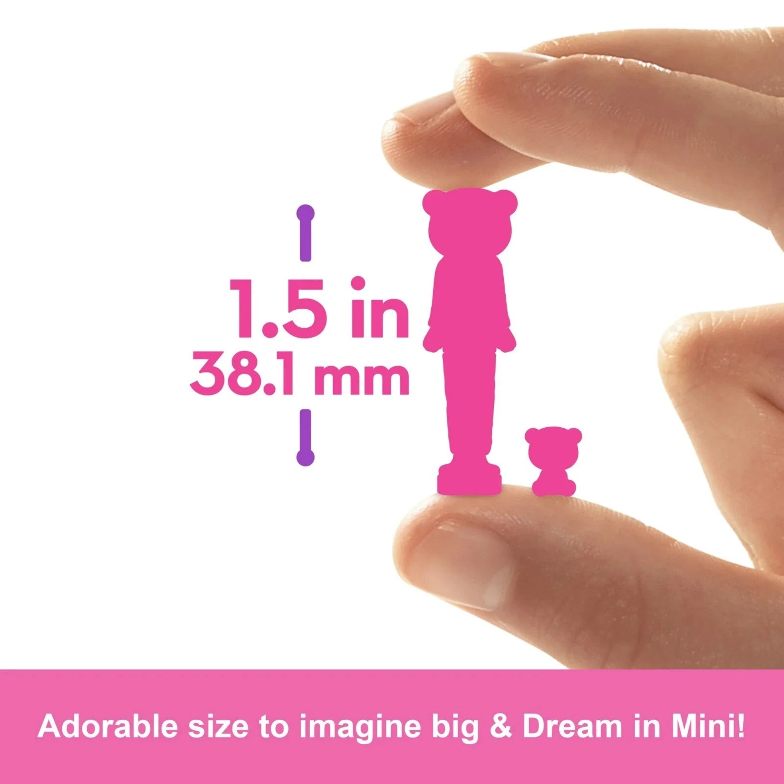 Mini BarbieLand Cutie Reveal Doll & Pet, Color Dream Series image 6
