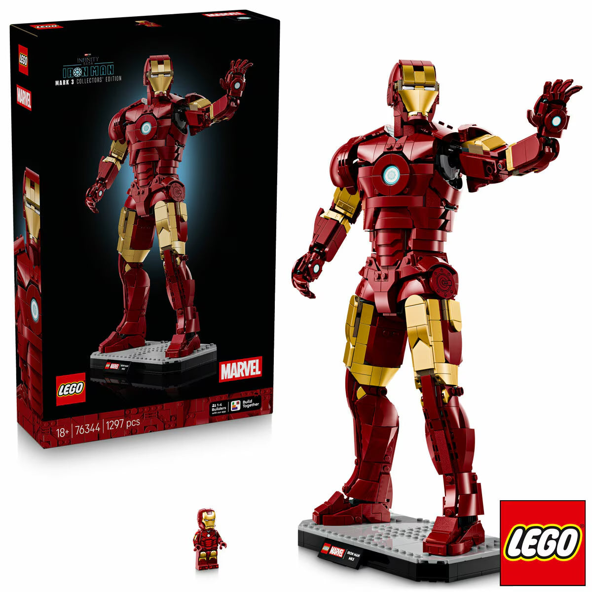 LEGO Marvel Iron Man Mark 3 Collectors Edition - Model 76344 (18+ Years) image 0