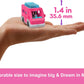 Mini coffret de jeu Barbie Land à collectionner avec une poupée de 3,8 cm et un camping-car de rêve