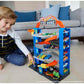 Hot Wheels City Stunt Garage Play Set | 4-Level Elevator Garage | Hot Wheels City Compatible | Ages 4–8