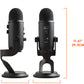 Microphone USB Logitech Blue Yeti pour PC et Mac : idéal pour le jeu, le streaming et les podcasts.