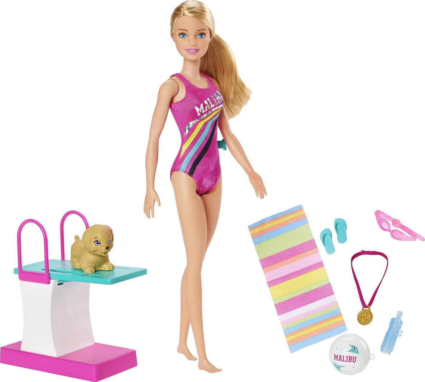 Poupée Barbie Nageuse et Plongeuse et accessoires