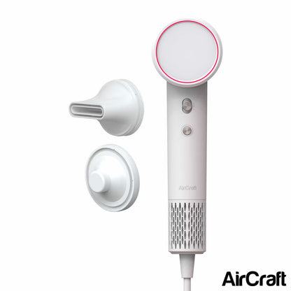 Aircraft Airmotion AIRHD1-W High Speed Ionic Hair Dryer with Heat Control in Snow White