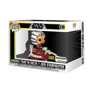 Funko Pop! Ride Super Deluxe Star Wars - Ahsoka Tano in Delta 7 Jedi Starfighter image 0