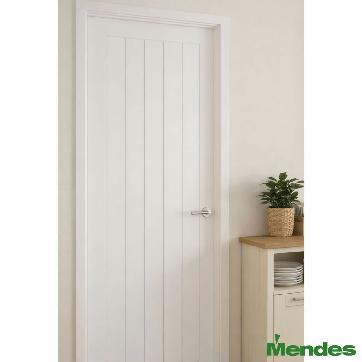 Mendes Internal Prefinished Internal Door - White Primed Mexicana 35 X 1981 X 762Mm