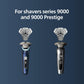 Skiniq Shaver Series 9000 Skiniq Replacement Shaving Head for Trimmer, Beard and Hair - Fits S9000 and Prestige S9000 (SH91/51) Chrome