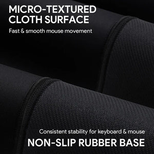 AUKEY KM-P2 XXL Gaming Keyboard & Mouse Pad Mat – Black image 1