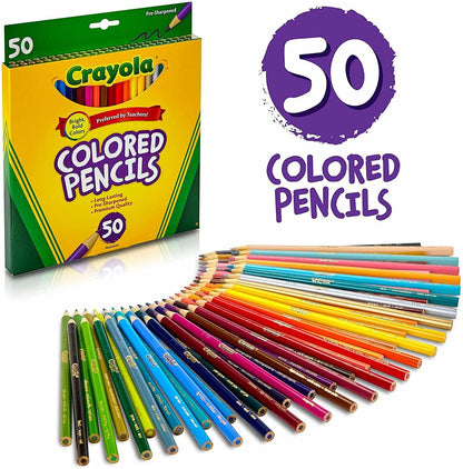 Crayola Colored Pencils Art Tools 50 Count image 0