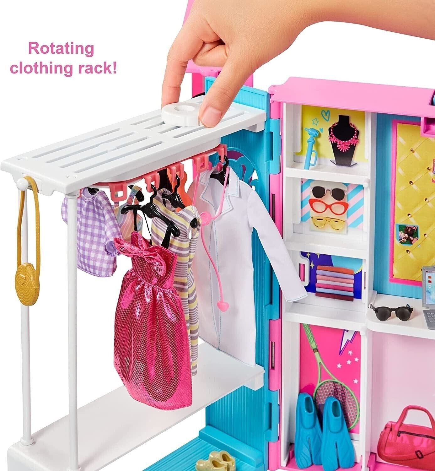 Barbie Closet Cupboard Playset with 30+ Accessories image 5