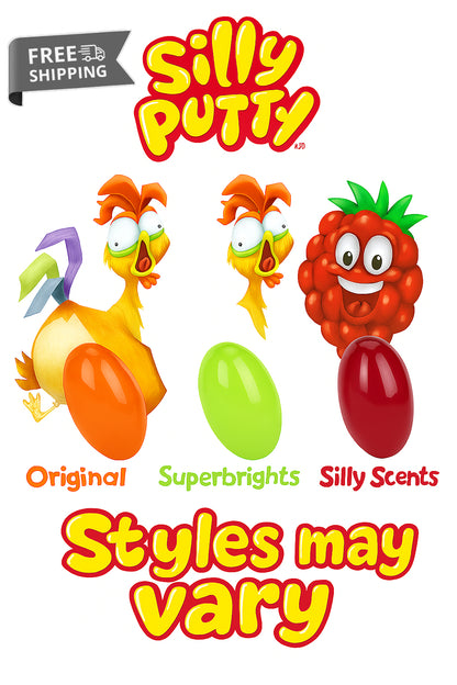 Crayola Silly Putty Superbrights! Classic & Silly Scents Pack Styles May Vary image 0