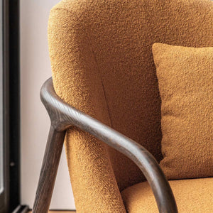 Gallery Alegra Ochre Fabric Armchair