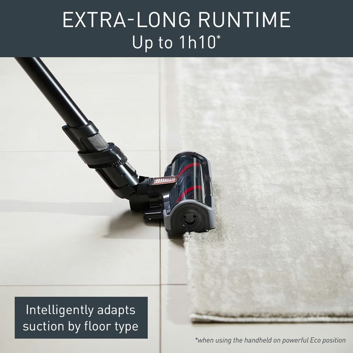 Tefal TY99A2GO X-Force Flex Pet & Car Cordless Stick Vacuum, Black & Grey