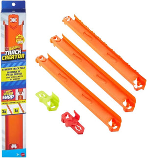 Track Builder Pack 30 Cm Easy Interlocking Flat Track Set 2 Cast and 1 Flexible 30 Cm Track Parts and 2 Adapters JDW41