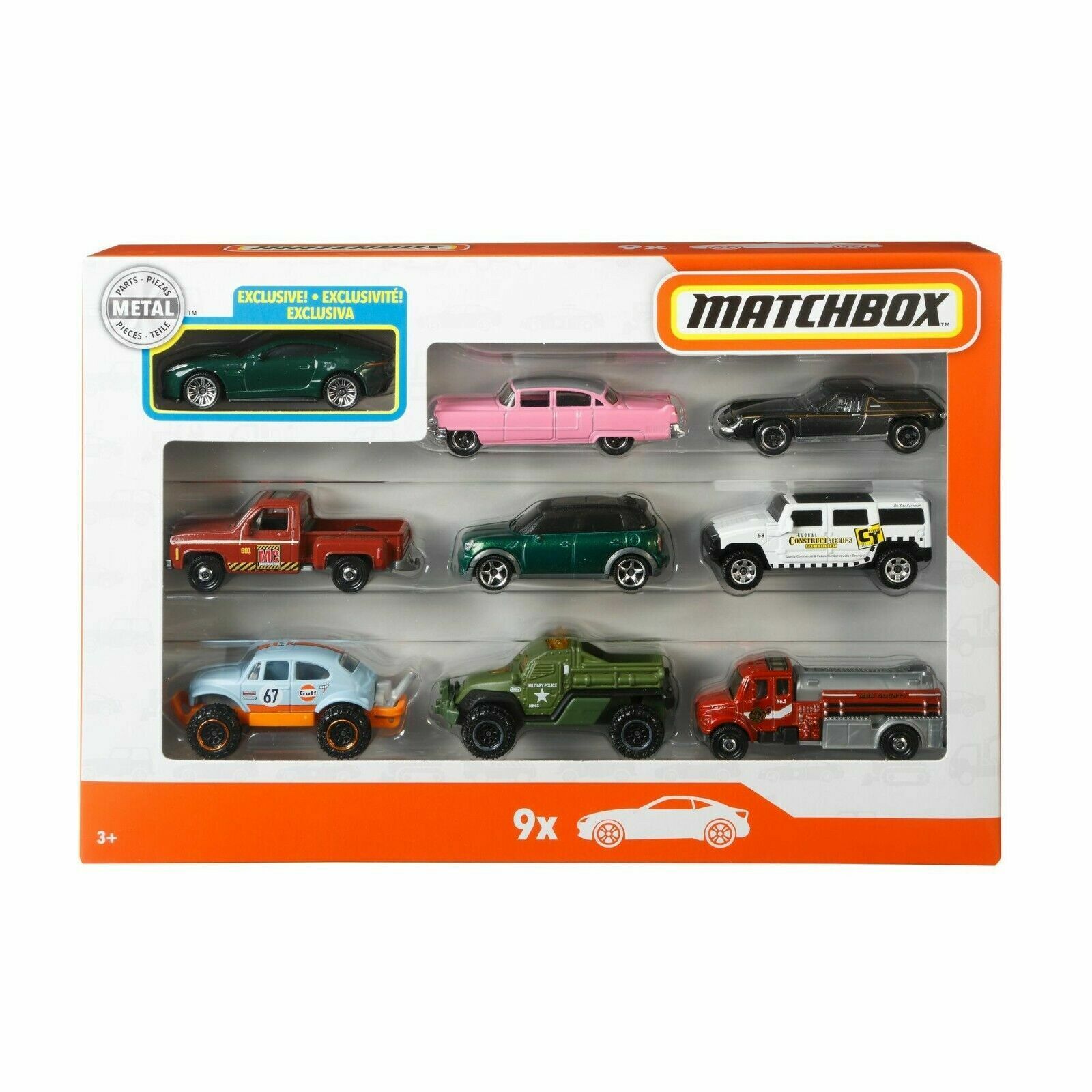 Matchbox Gift Pack Toy Cars Set +1 Exclusive May Vary 9 Pack image 1