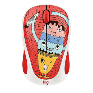 Logitech Wireless Mouse Triple Scoop Ice Cream Doodle image 0