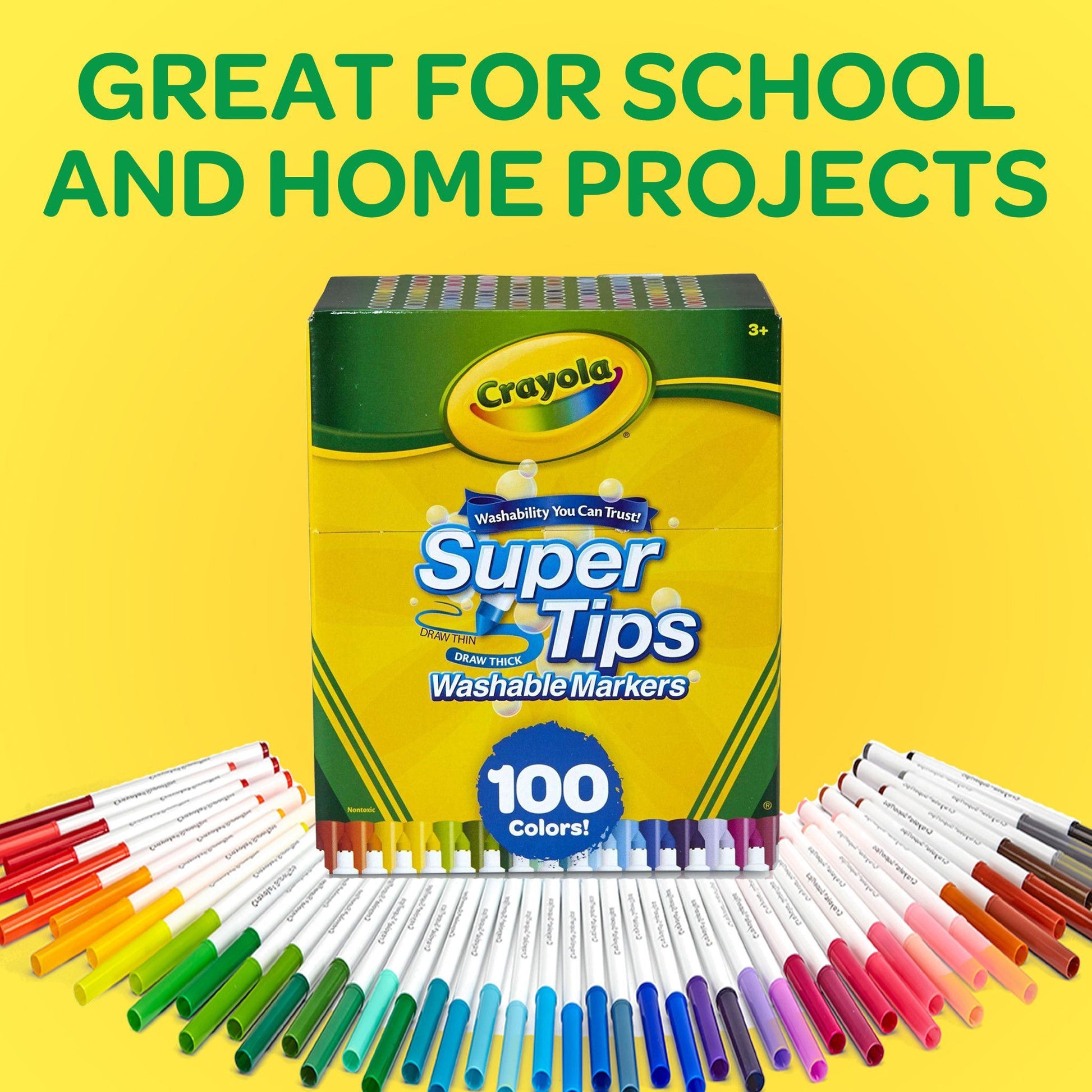 Crayola Super Tips Washable Markers 100 Count image 0