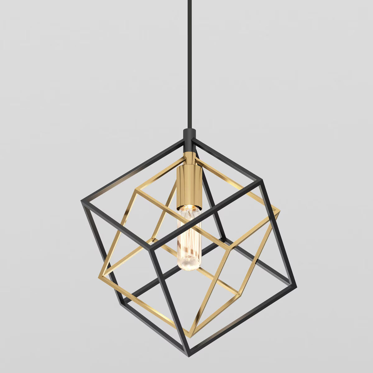 Artika Imperium 1-Pendant Light Fixture in Black & Gold