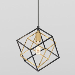 Artika Imperium 1-Pendant Light Fixture in Black & Gold