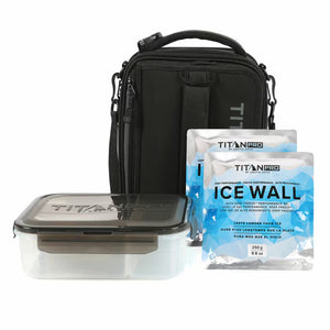 Titan Pro Expandable Fridge Cold Lunch Box in Black