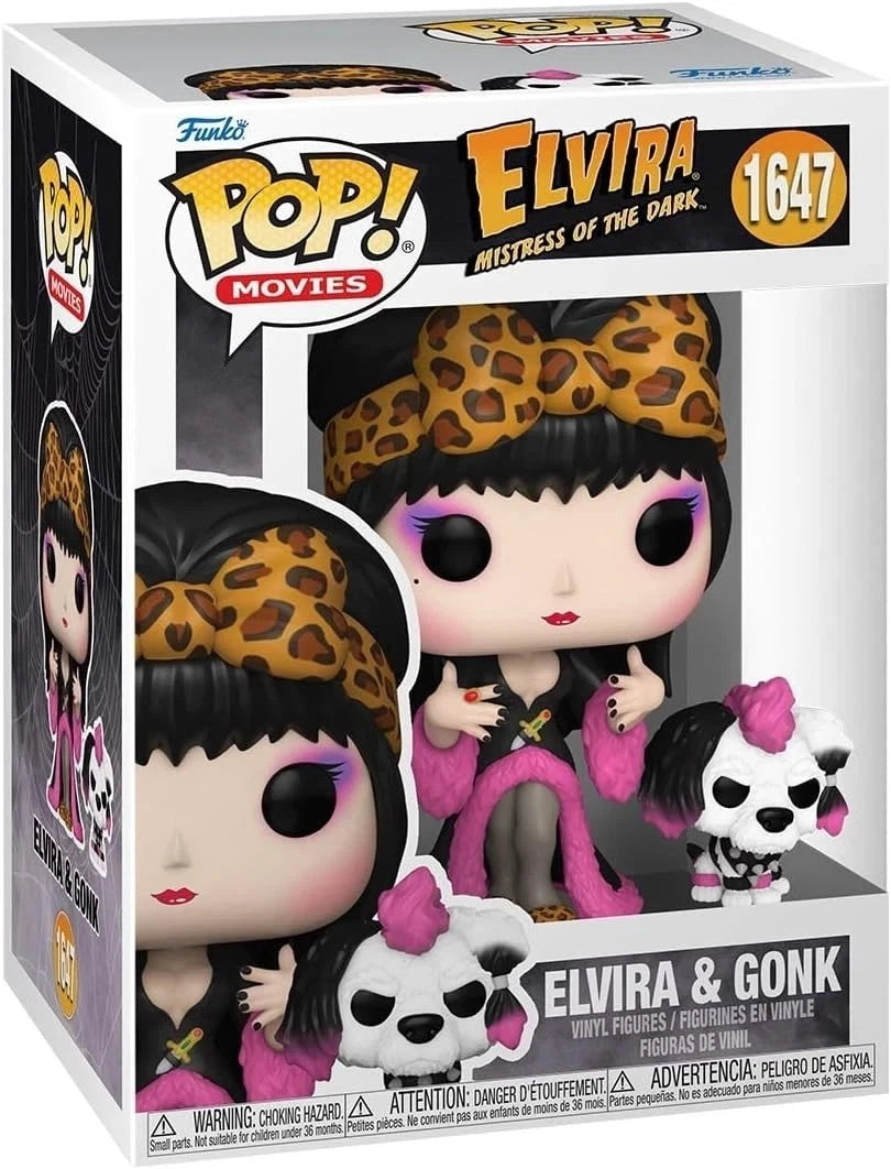 Funko POP & Buddy: Movies: Elvira Mistress of The Dark - Elvira & Gonk image 2