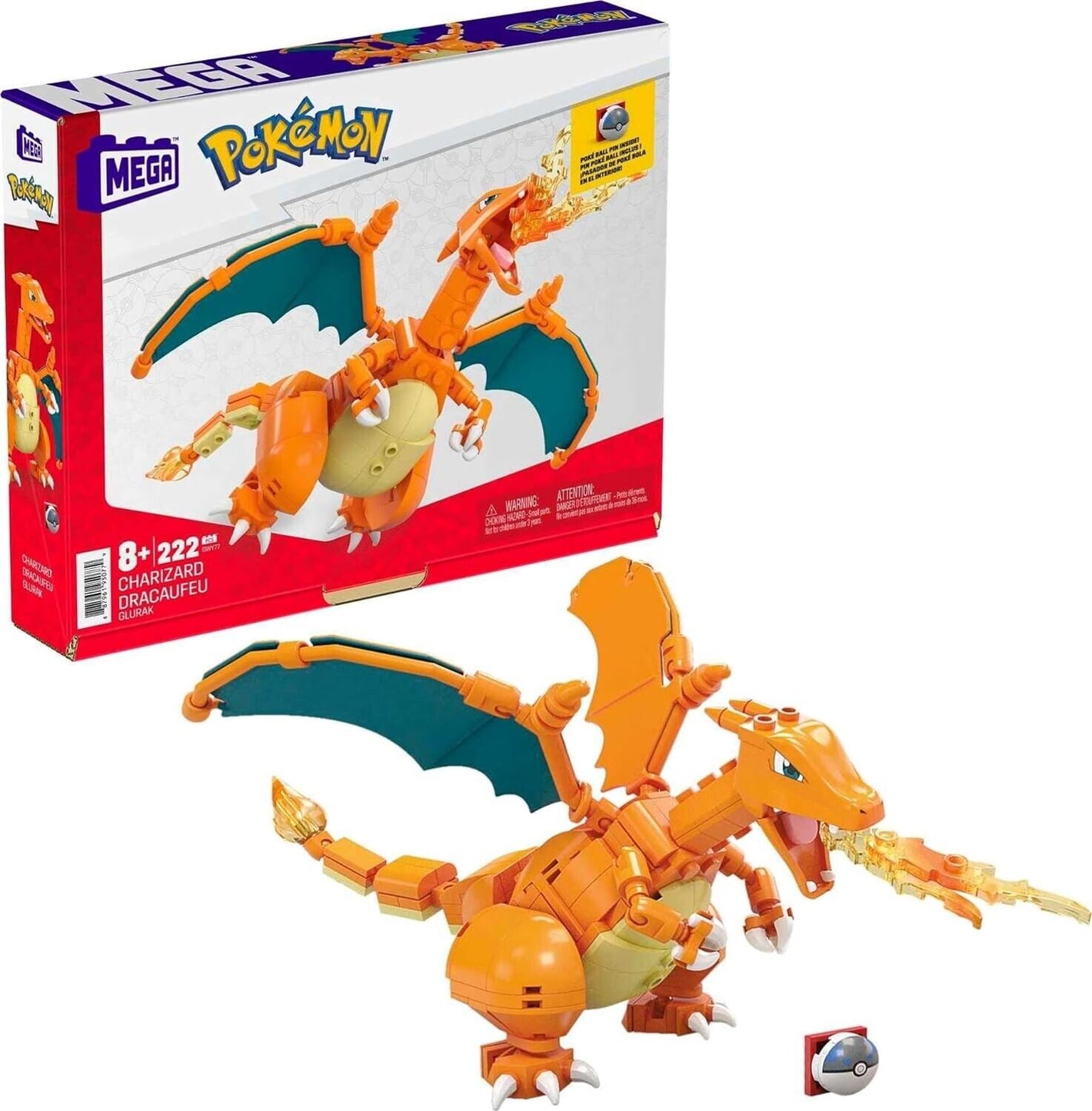 MEGA Pokémon Charizard Action Figure Building Set image 0