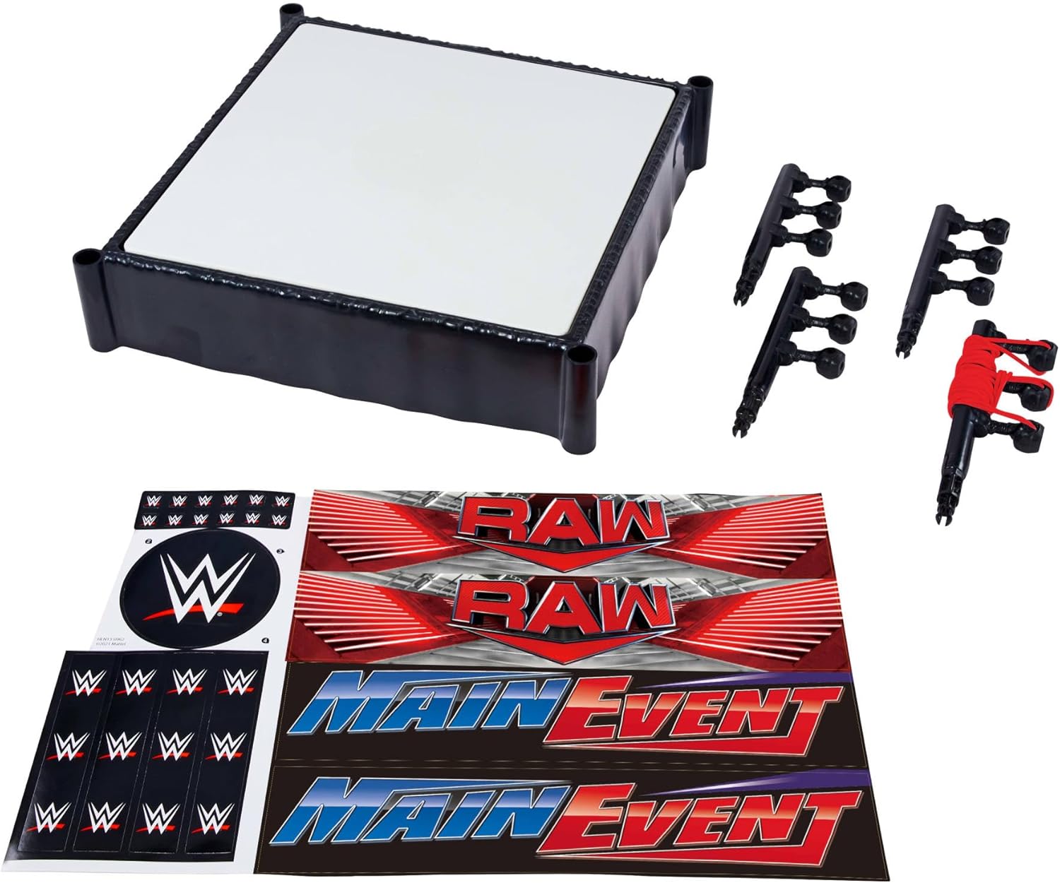WWE Superstar Ring with Labels for Main Event & RAW, Spring-Loaded image 1